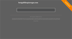 Desktop Screenshot of bestgolfshopinvegas.com
